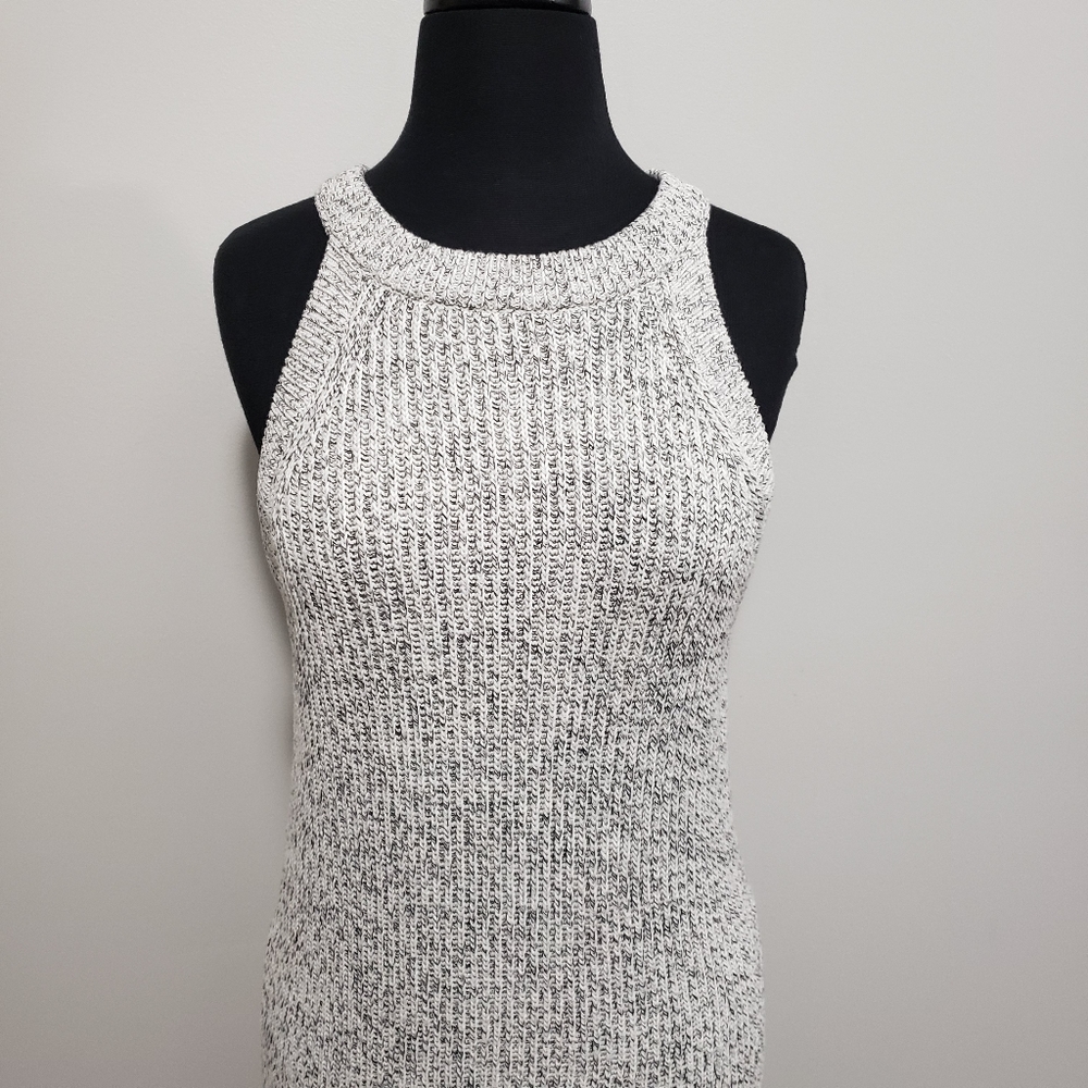 Madewell Gray Valley Pullover Crew Neck Sweater Woven Knit Tank Mini Dre… - Picture 4 of 10